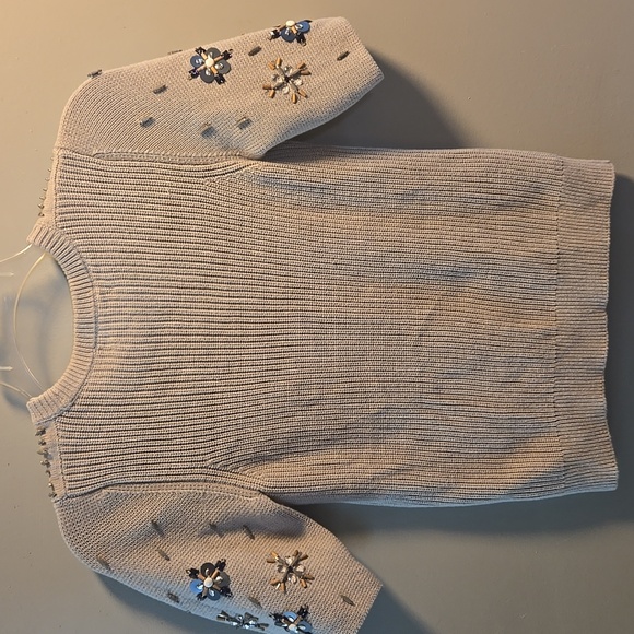 Banana Republic Gray Sweater Embroidered - Picture 4 of 5